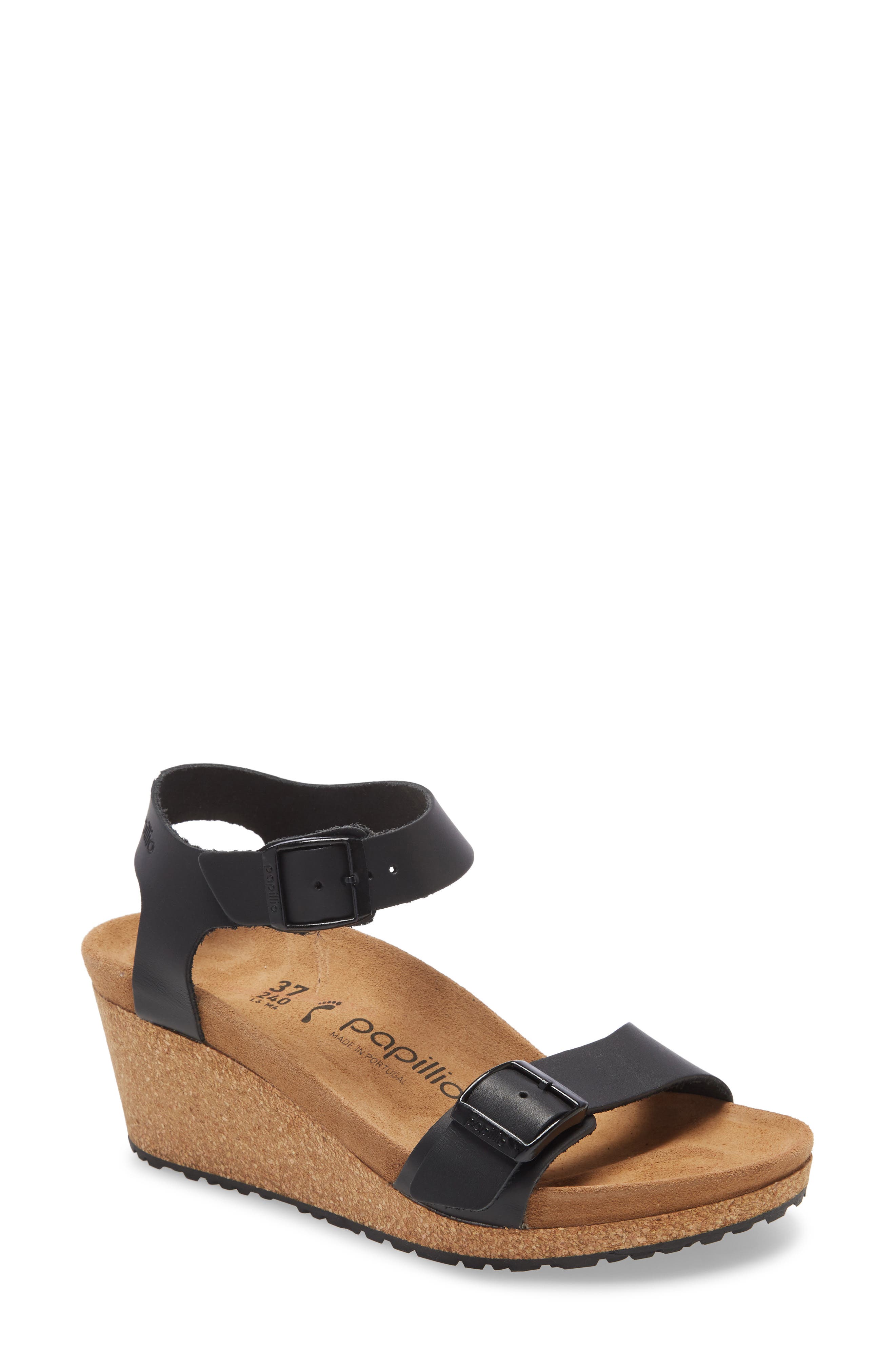 wedge birkenstock style sandals
