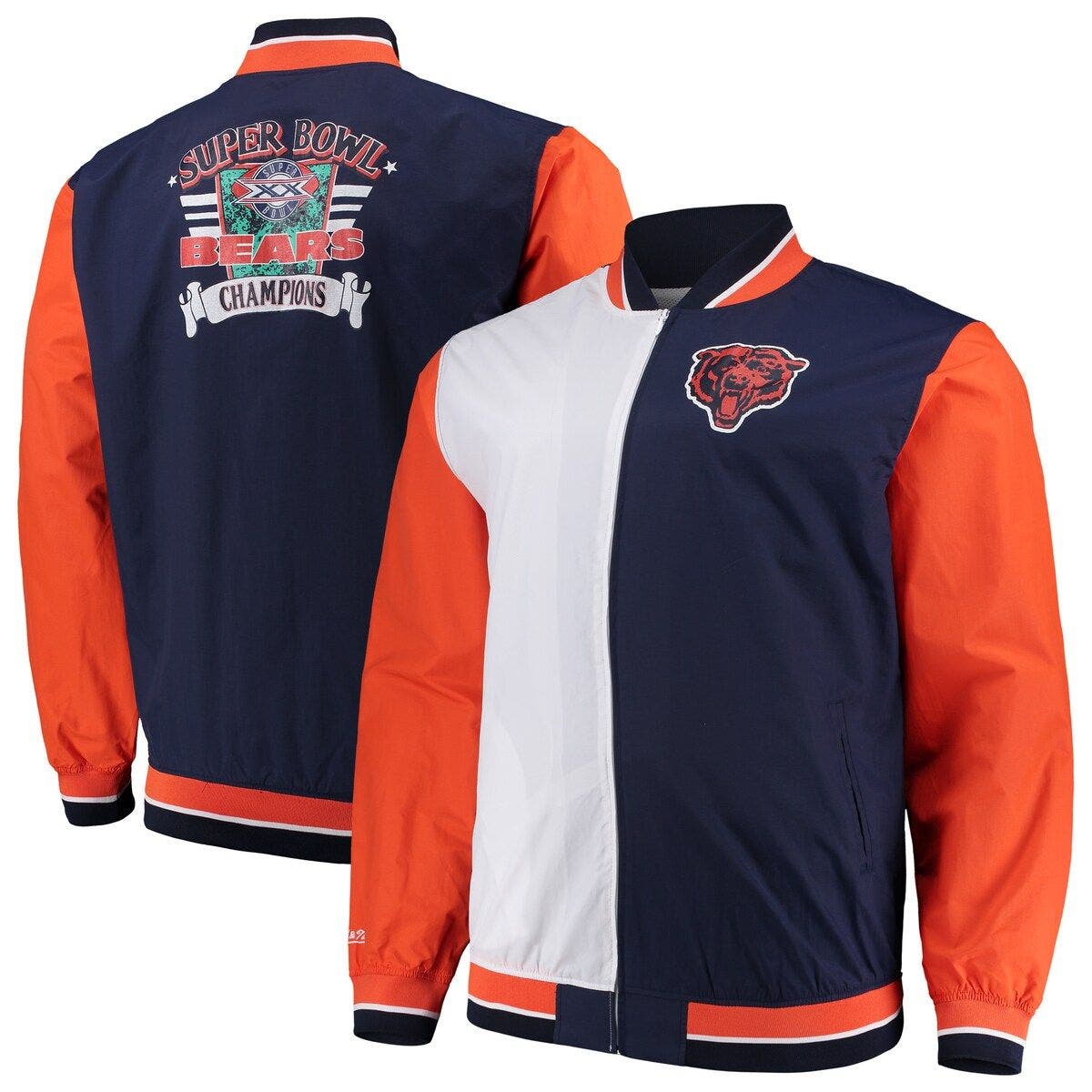 chicago bears mitchell and ness jacket