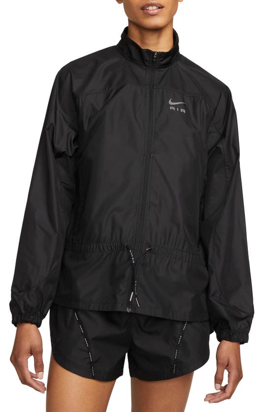 Shop Nike Air Dri-fit Running Jacket In Black