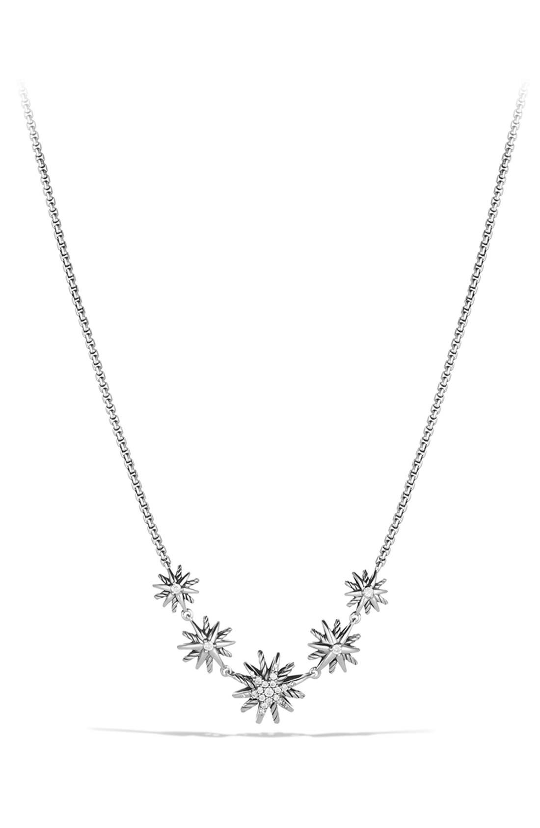David Yurman 'Starburst' FiveStation Necklace with Diamonds Nordstrom