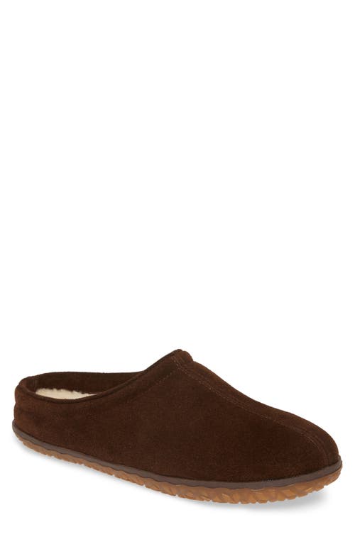 Taylor Slipper in Chocolate Suede