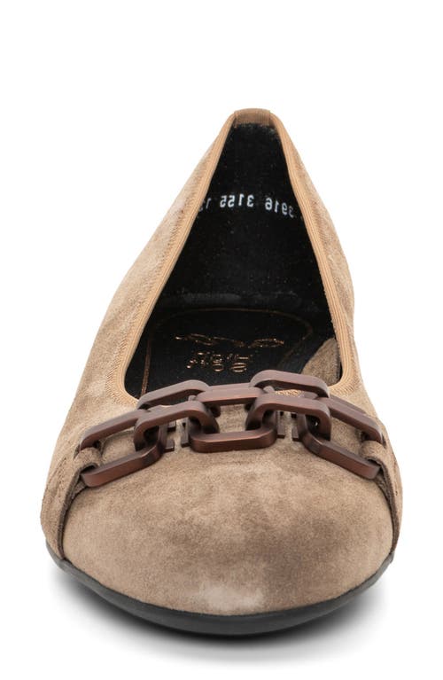 Shop Ara Scout Chain Ballet Flat In Sesame