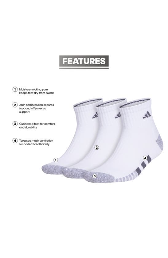 ADIDAS ORIGINALS PACK OF 3 CUSHIONED QUARTER SOCKS