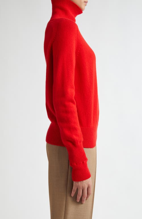 Shop Victoria Beckham Lambswool Turtleneck Sweater In Red