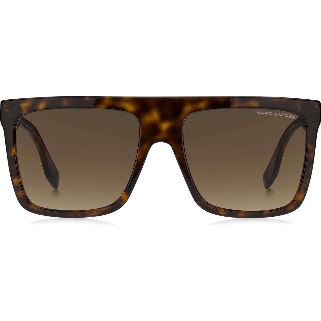 Marc Jacobs 57mm Flat Top Sunglasses In Brown