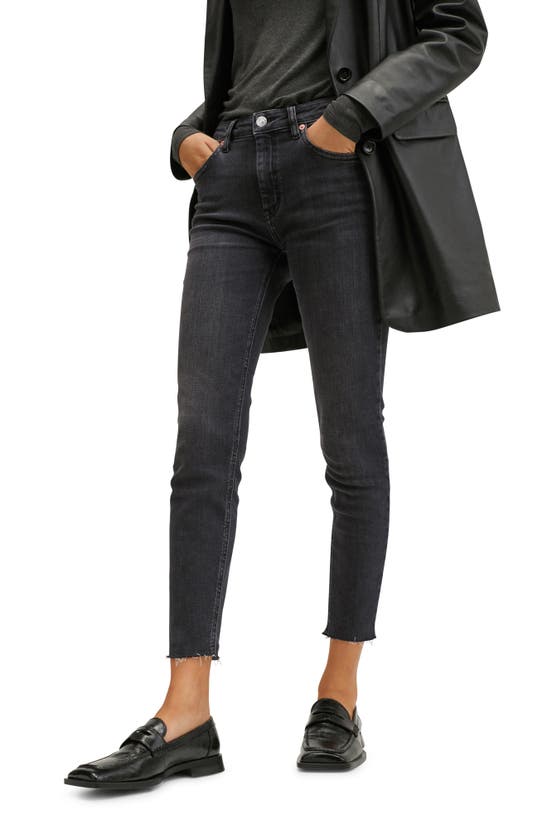 Mango Isa Skinny Jeans In Open Grey