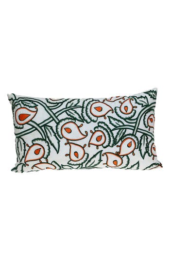 Parkland Collection Celeste Embroidered Throw Pillow In White