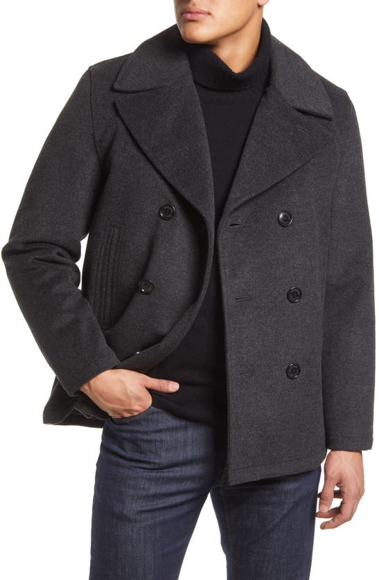 PENDLETON WATER RESISTANT WOOL BLEND PEACOAT