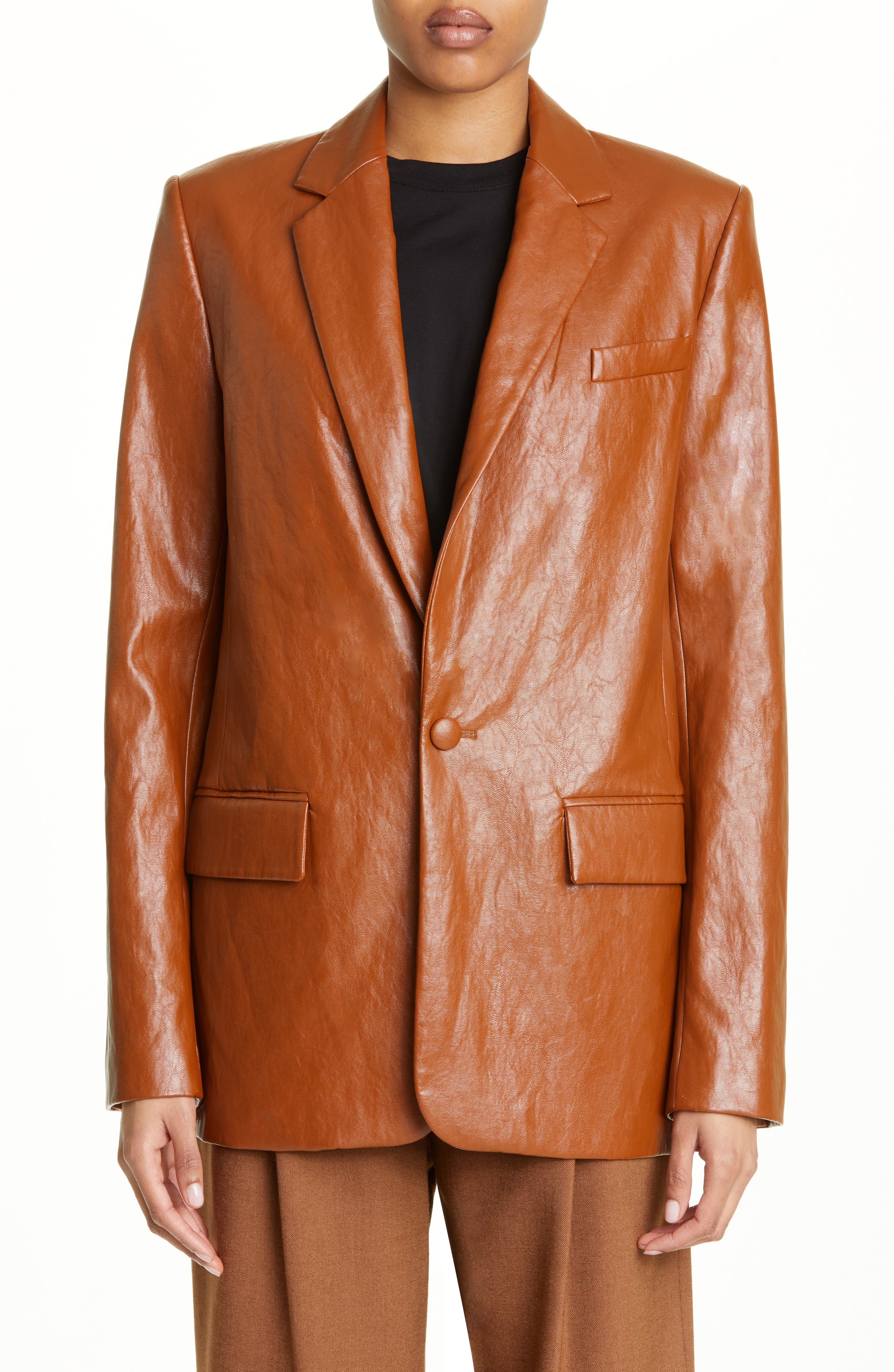 leather sports blazer