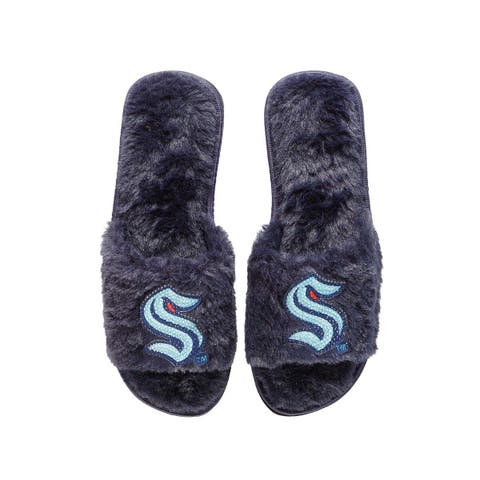 Light blue fuzzy on sale slippers