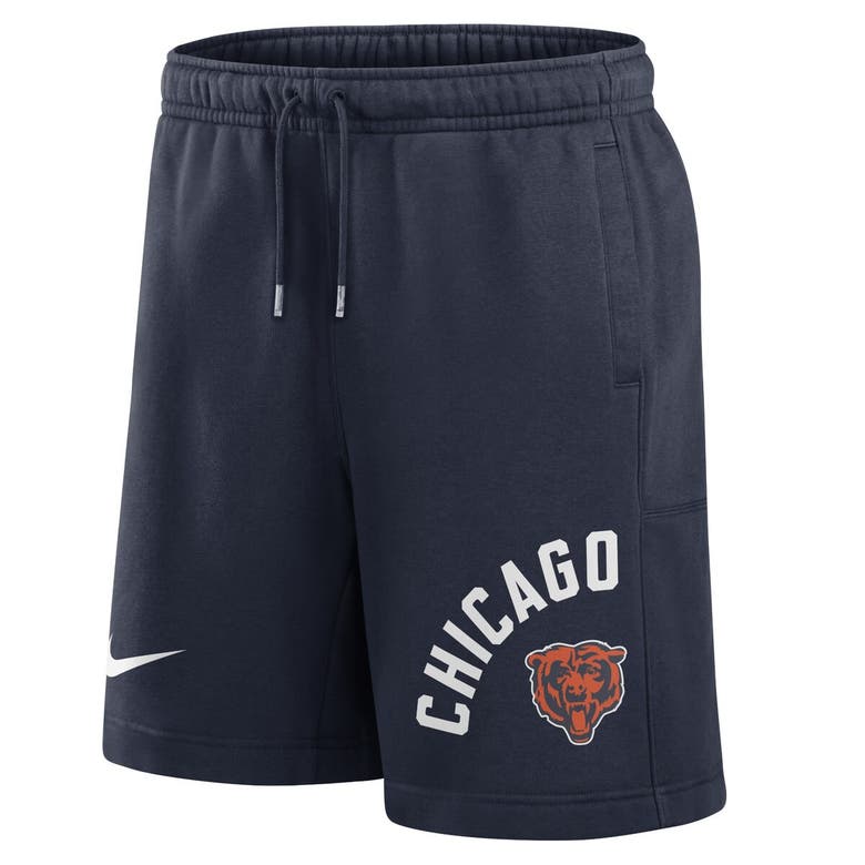 Shop Nike Navy Chicago Bears Arched Kicker Shorts