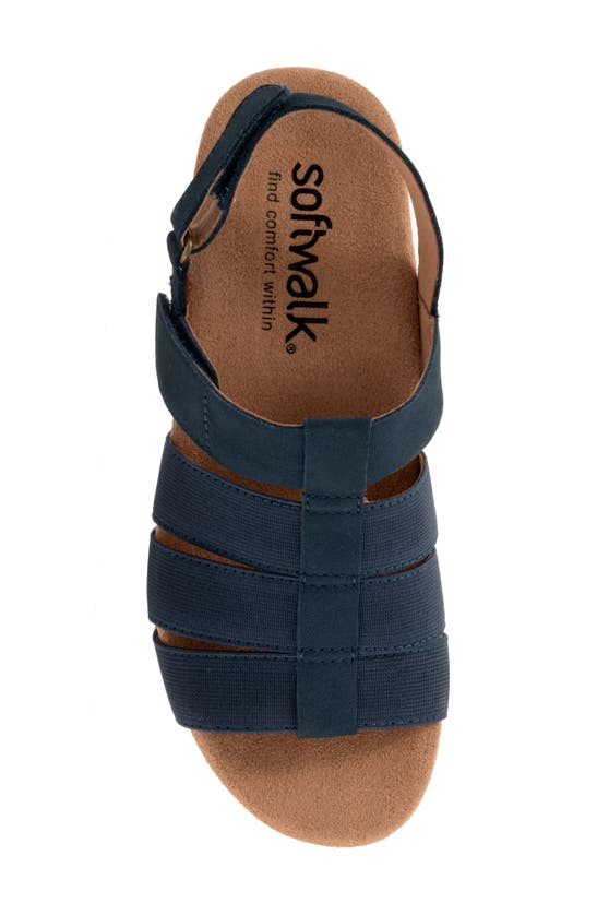 Softwalk Burnaby Slingback Sandal In Navy Nubuck