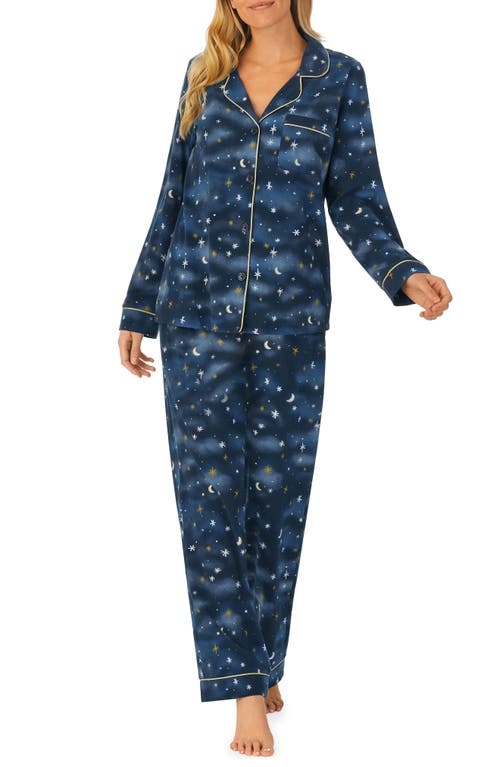 BedHead Pajamas Print Jersey Pajamas in Midnight