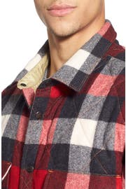 Woolrich Quilted Wool Check Shirt Jacket | Nordstrom