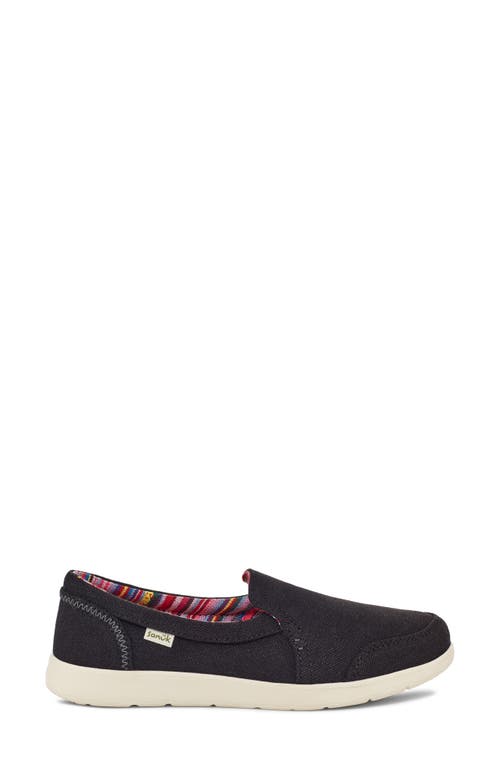 Shop Sanuk Sidewalk Surfer Lite 2 Slip-on Shoe In Black