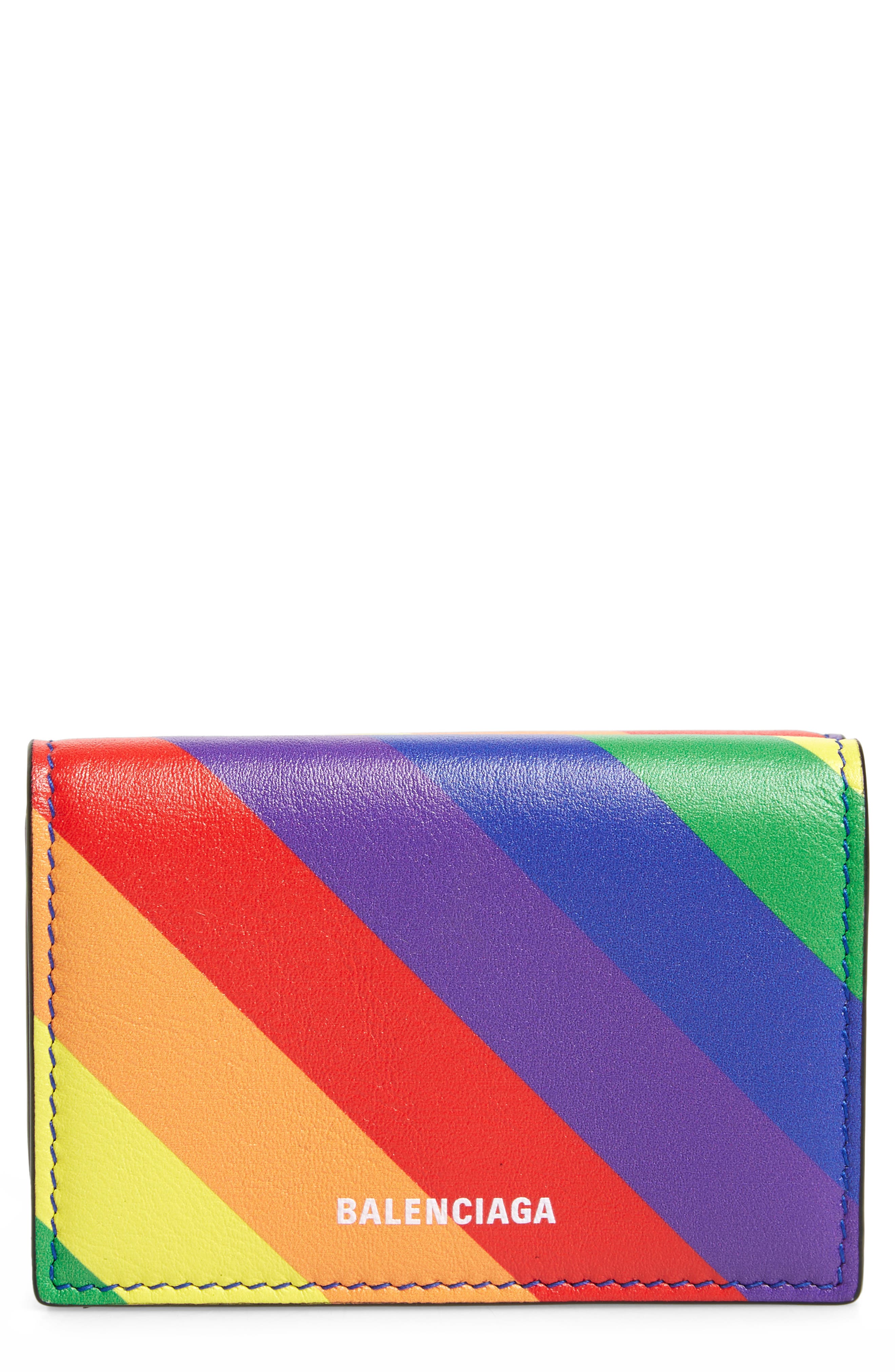 balenciaga rainbow wallet