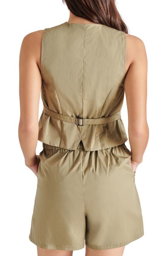 Shop Steve Madden Maribel Vest In Olive