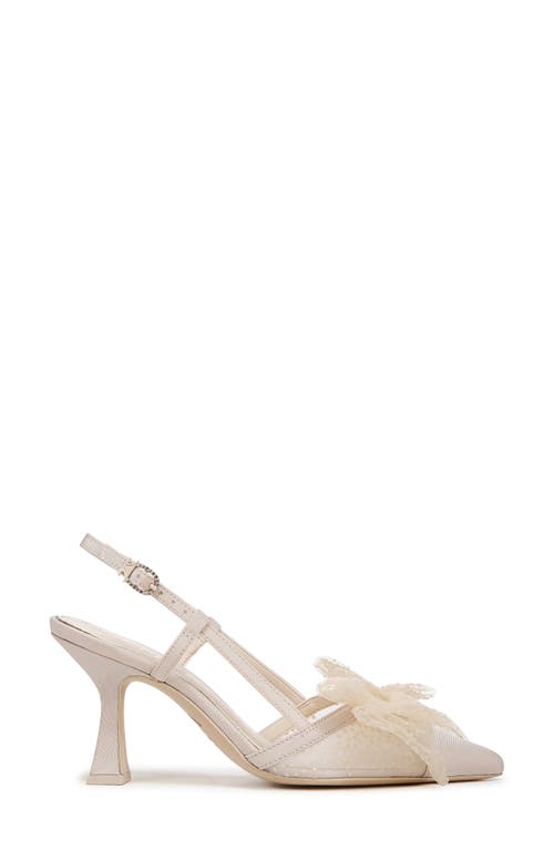 Circus Ny By Sam Edelman Tess Pointed-toe Slingback Bow Pumps In Vanilla Bean