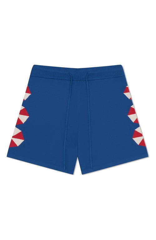 Mavrans Umbrella Drawstring Sweater Shorts In Blue
