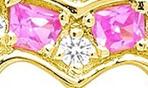 Shop Ron Hami 14k Yellow Gold Multi Sapphire & Diamond Open Heart Pendant Necklace In Gold/diamond