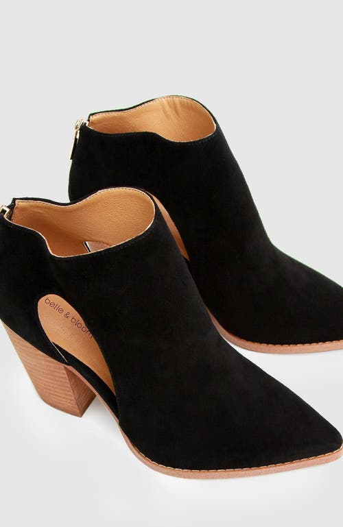 Belle & Bloom Midnight Special Suede Ankle Boot In Black