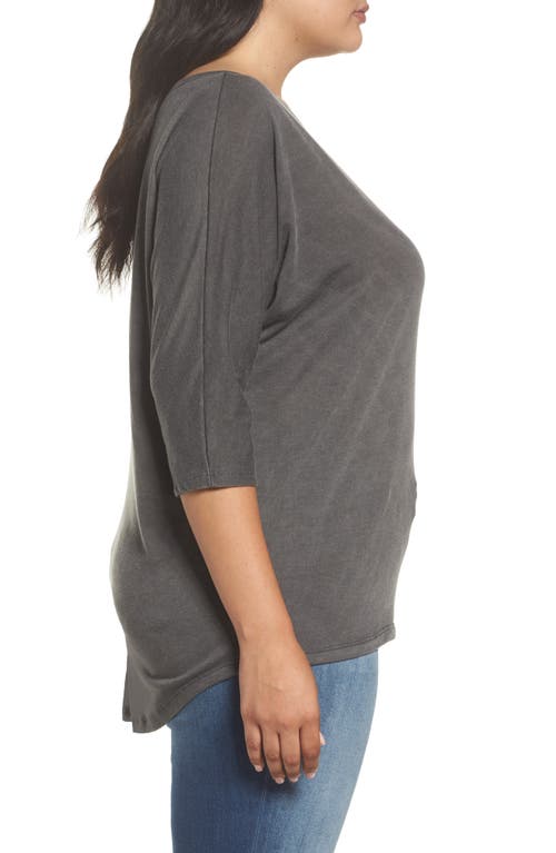 Slink Jeans Dolman Sleeve Top In Black