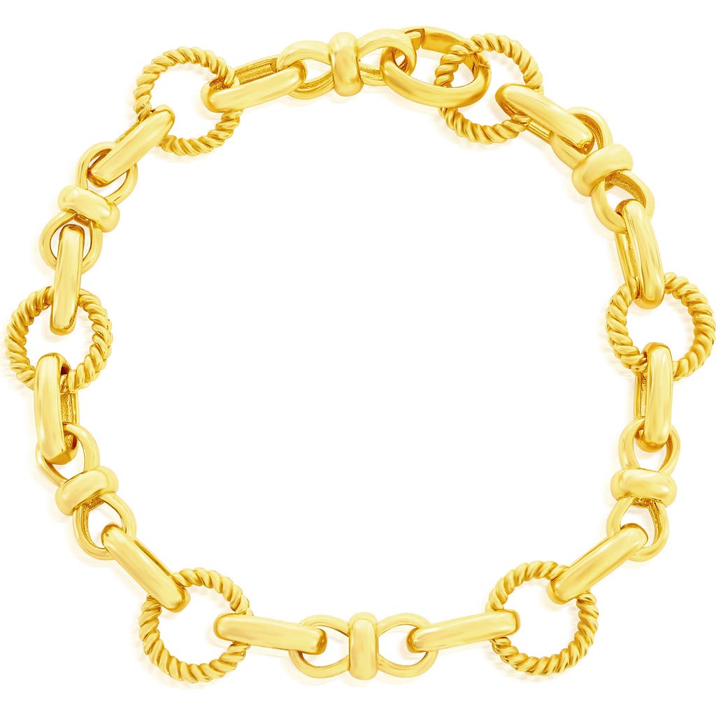 Shop Simona Infinity Chain Bracelet In Gold