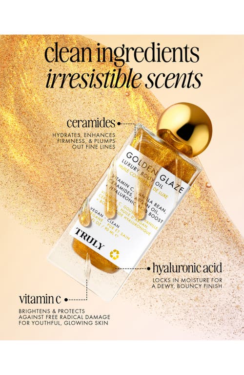 Truly Beauty Golden Glaze Luxury Body Oil In No Color