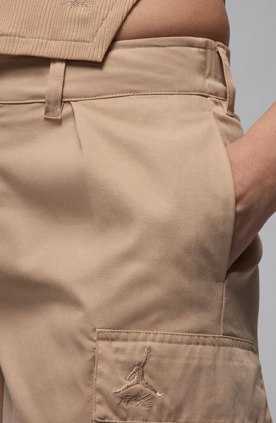 Shop Jordan Chicago Water Repellent Cargo Shorts In Legend Medium Brown