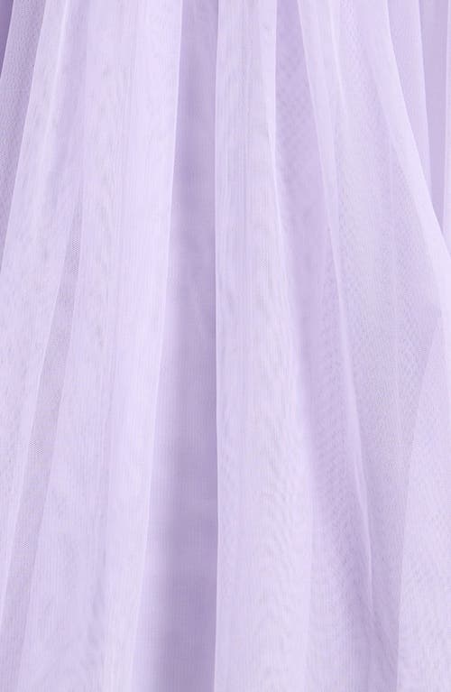 Shop Nordstrom Kids' Tiered Mesh Dress In Purple Petal