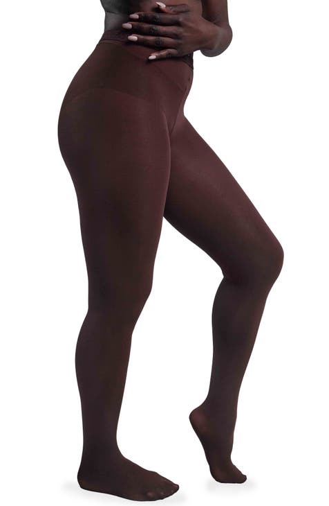 secret moda Great Strengthening Seamless Ribbed High Waist Double Layer  Women's Tights Brown - Trendyol