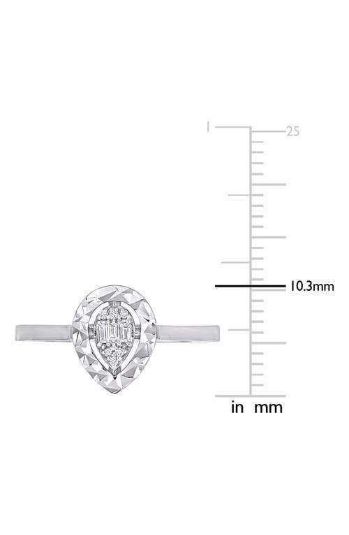 Delmar Circle Diamond Accent Ring In White Gold