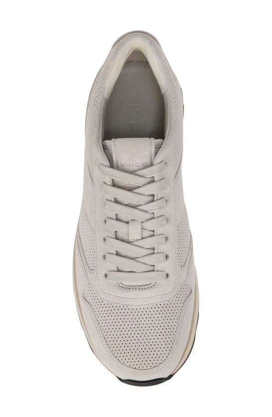 Shop Vince Edric Perforated Sneaker In Horchata