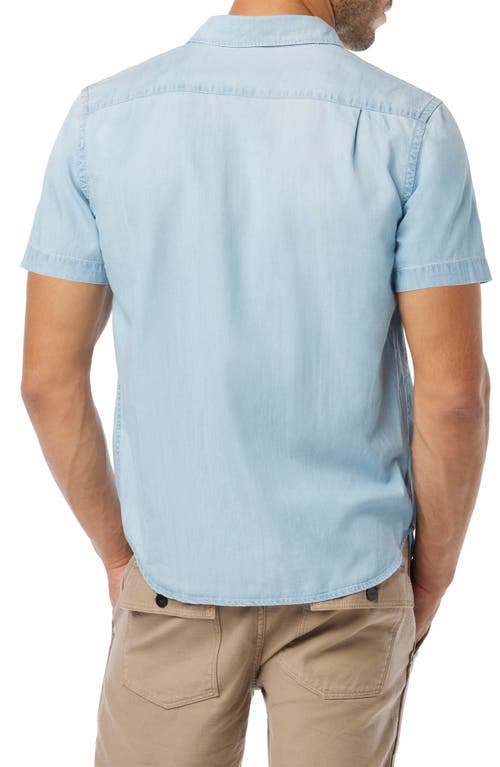 Joe's Howard Stretch Short Sleeve Button-up Shirt In Cold Dye Chambray
