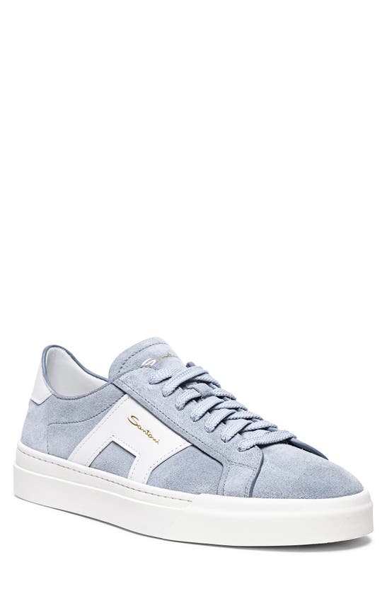 Shop Santoni Dbs1 Sneaker In Light Blue
