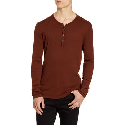 John Varvatos Star Usa Slim Fit Ribbed Henley