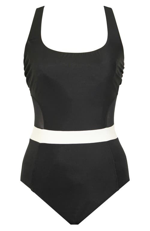 Miraclesuit Spectra One-piece Swimsuit In Black/white