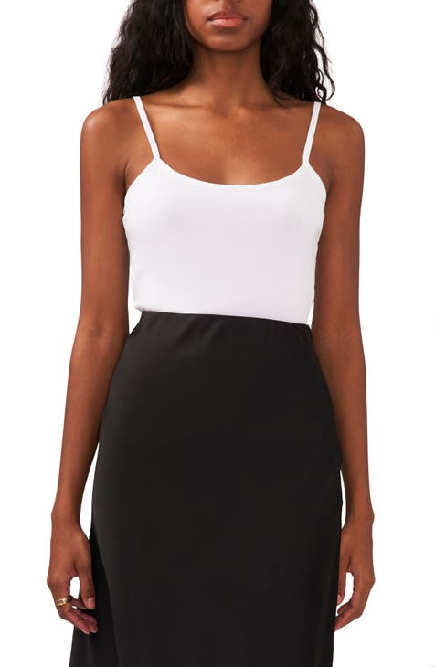 KONFEN Women Crop Top Vest Sleeveless Camisole with Built-in Shelf Bra -  ShopStyle