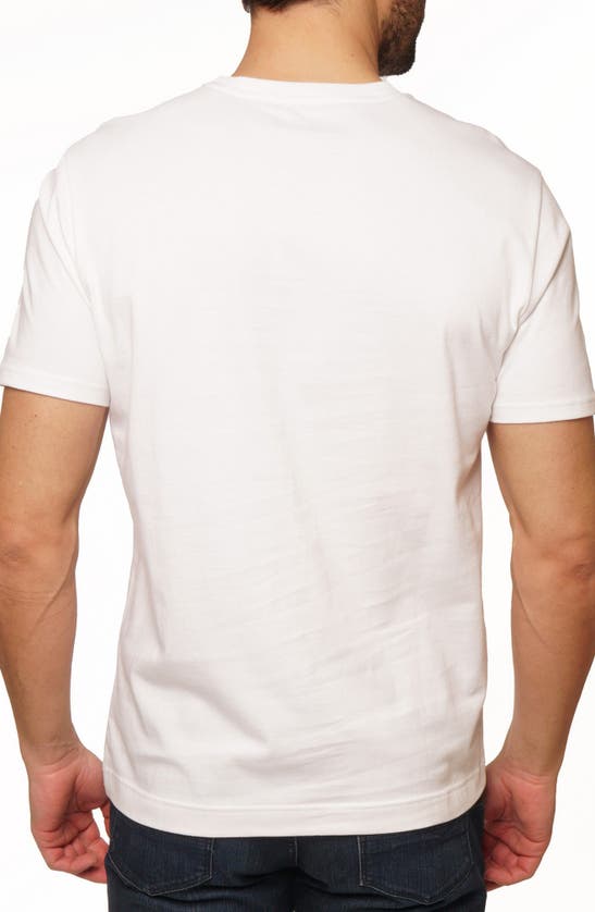 Shop Robert Graham Melting Skull Cotton Graphic T-shirt In White