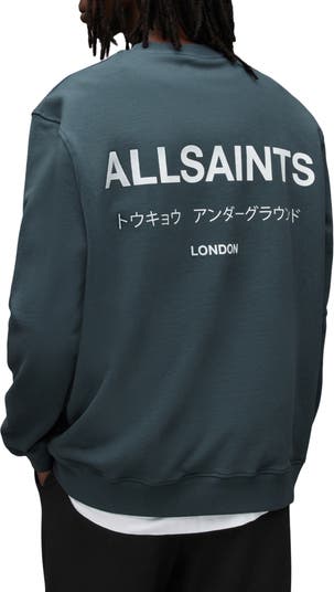 AllSaints Underground Logo Organic Cotton Graphic Sweatshirt