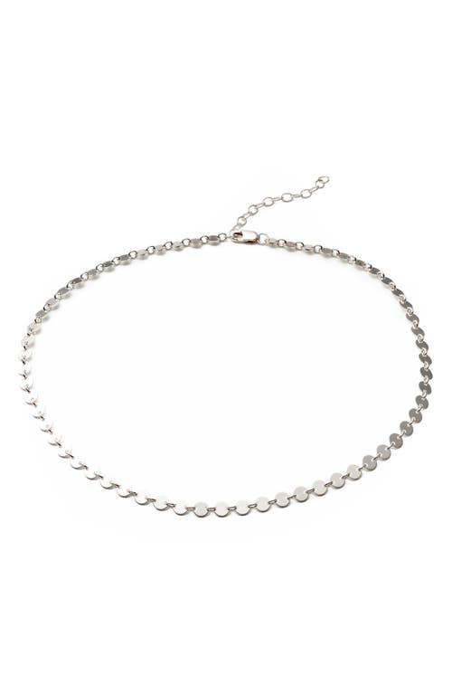 MADE BY MARY Poppy Link Choker in Silver at Nordstrom