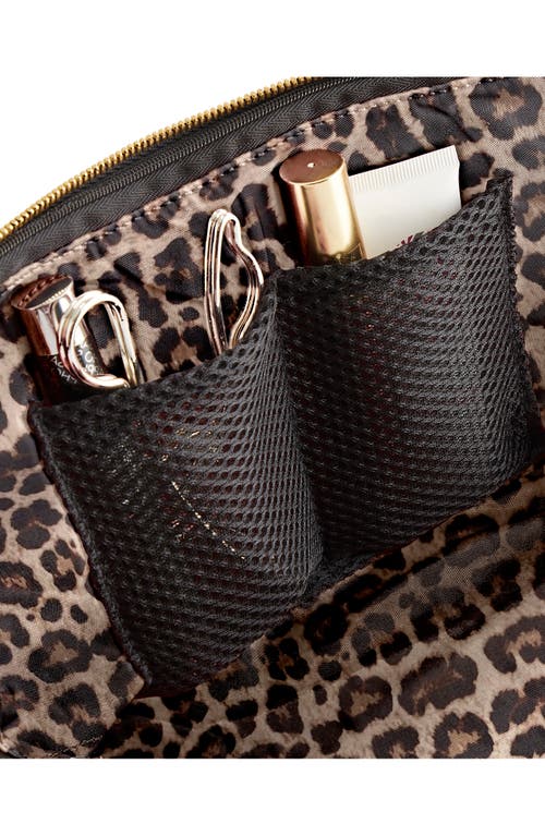 Shop Kusshi Signature Makeup Bag In Black/leopard