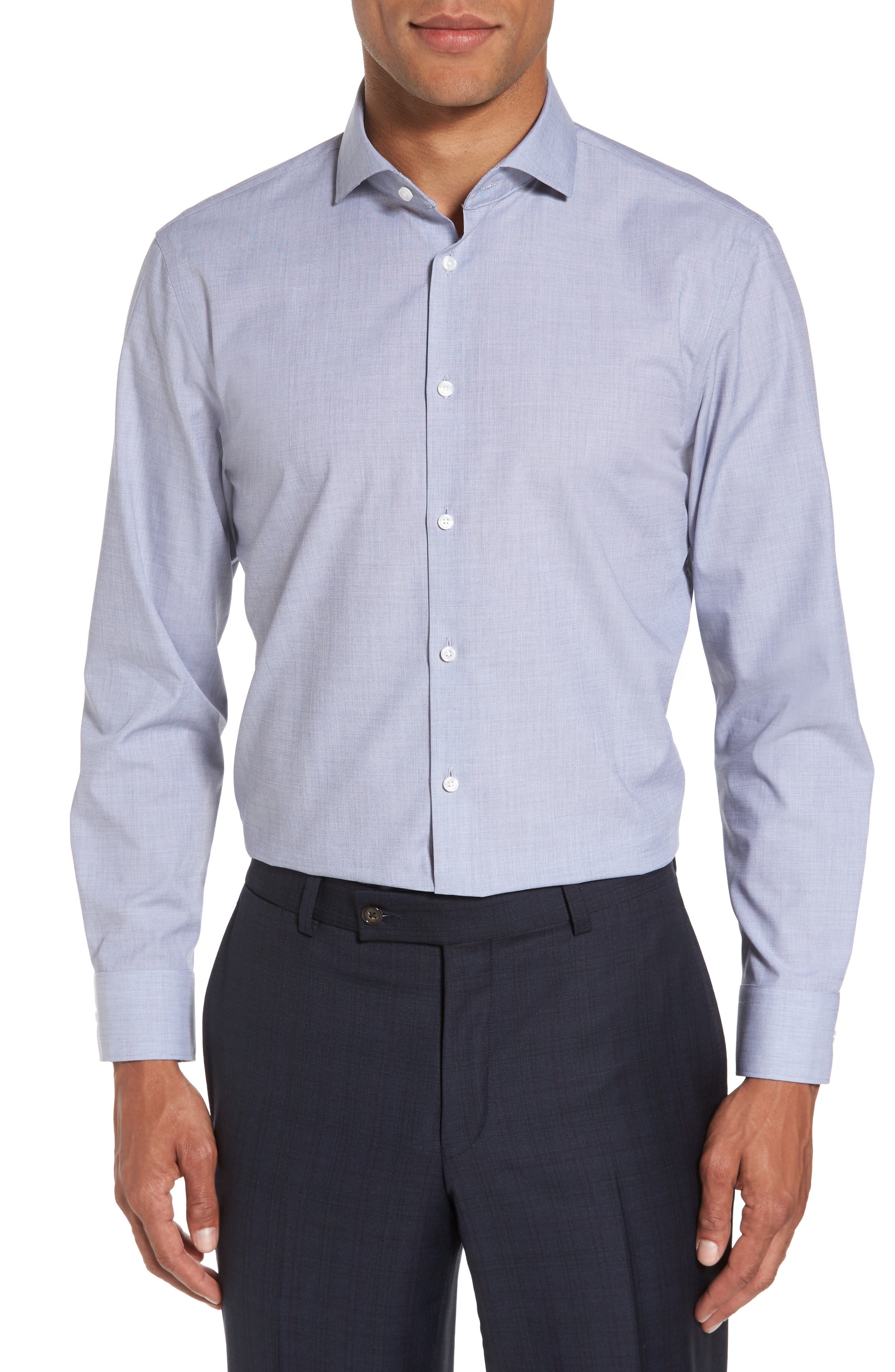 Calibrate Extra Trim Fit Stretch NoIron Dress Shirt Nordstrom