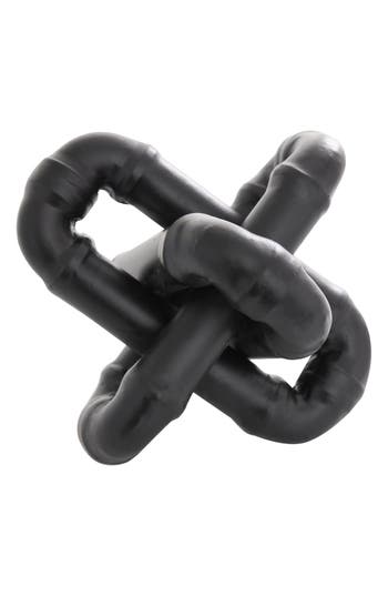 Uma Contemporary Chain Link Statue In Black