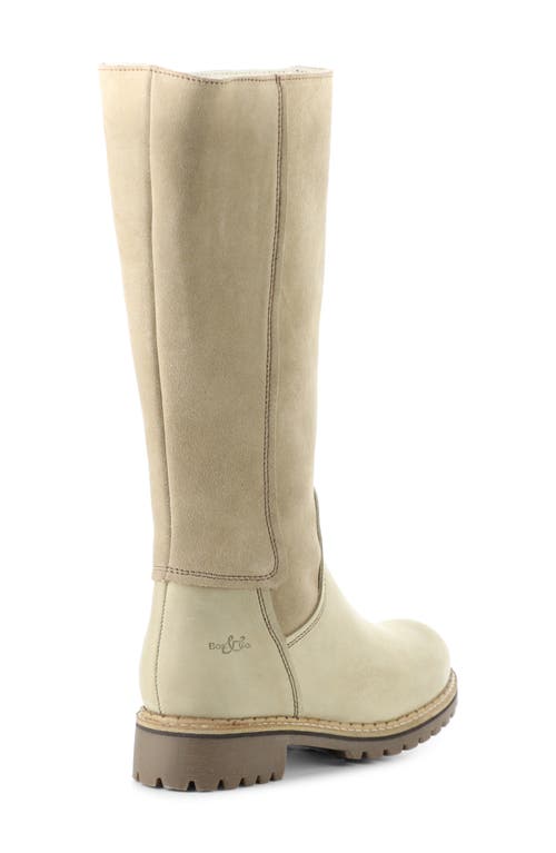 Shop Bos. & Co. Hudson Waterproof Boot In Latte/sand Gobi/suede