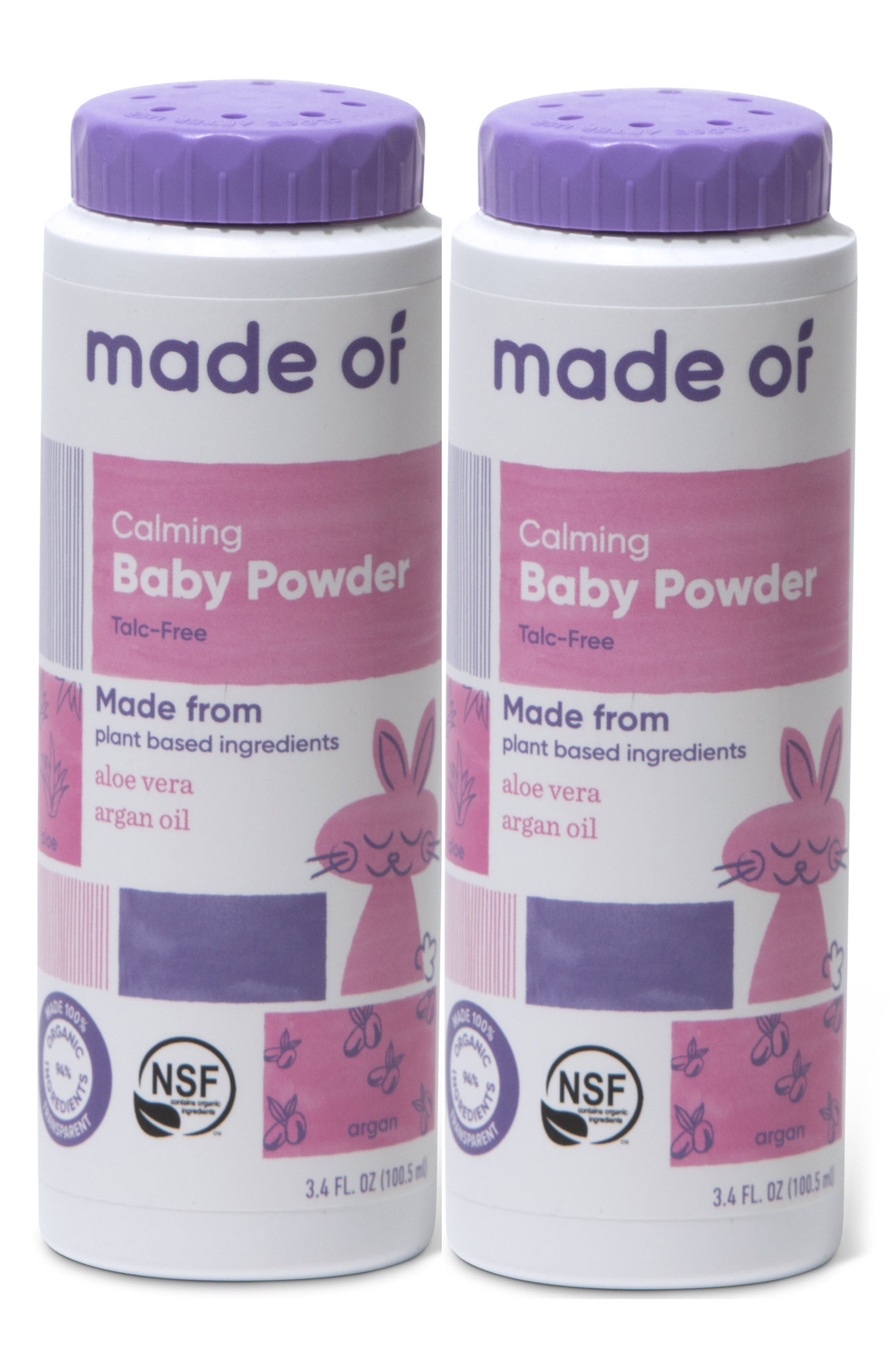 baby powder is made of