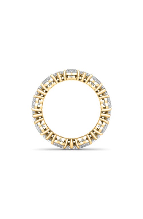 Hautecarat Alternating Hearts Lab Created Diamond Eternity Ring In Yellow Gold