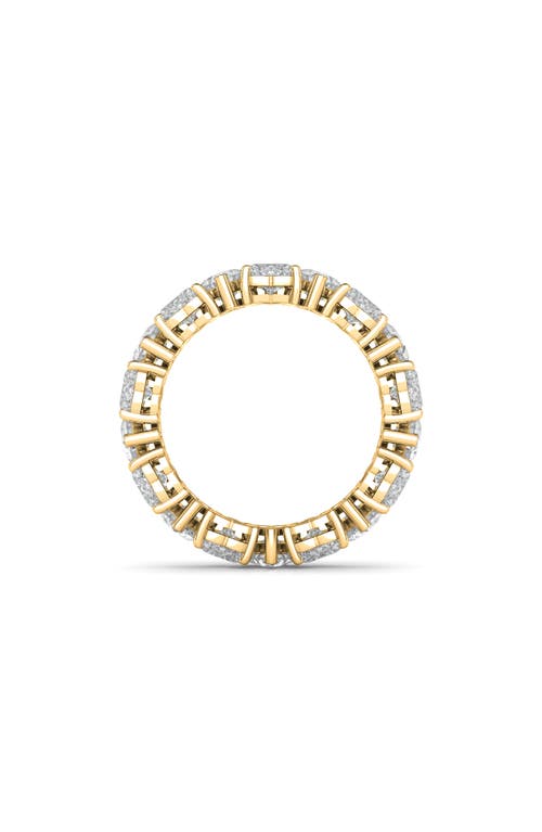 Shop Hautecarat Alternating Hearts Lab Created Diamond Eternity Ring In Yellow Gold