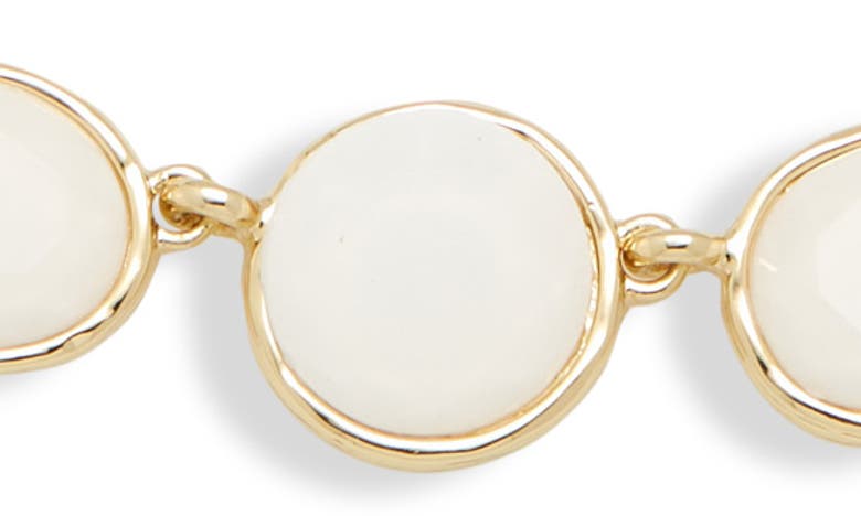Shop Nordstrom Stone Frontal Necklace In White- Gold