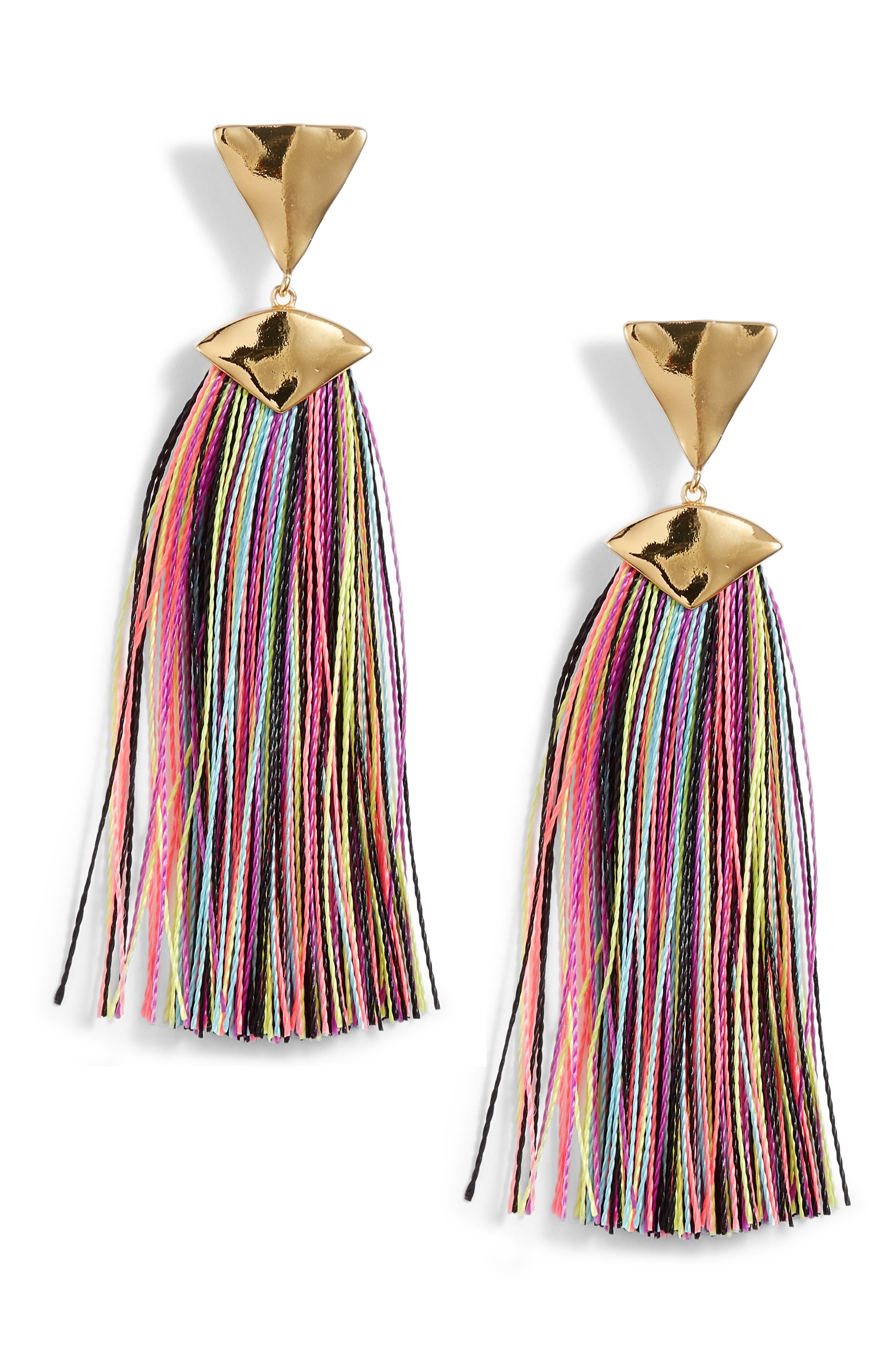 Gorjana Havana Triangle Tassel Earrings Nordstrom